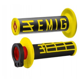 Manetki ODI EMIG V2 Lock-On 2T/4T Żółto-czarne