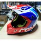Kask JUST1 J38 BLADE niebiesko-czerwono-biały M